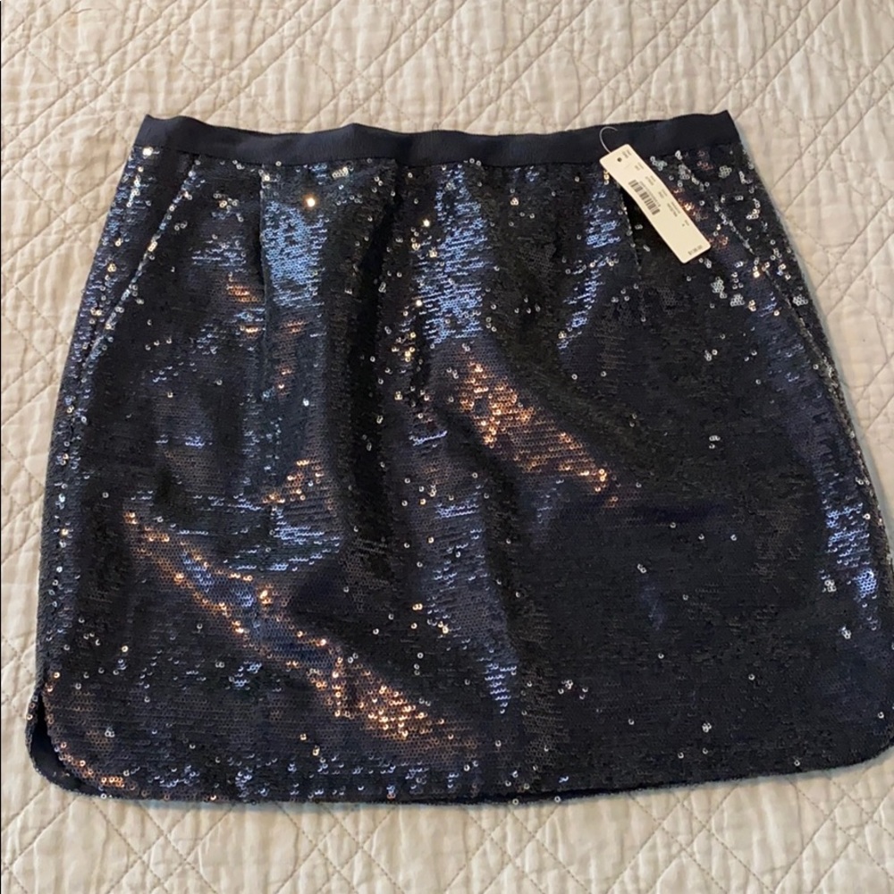 J. Crew blue sequin skirt! Gorgeous!